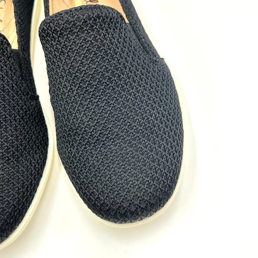 Life Stride Womens Size 6.5 Next Level Black Knit Slip On Comfort‎ Loafers Shoes